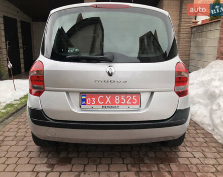 Сірий Рено Модус, об'ємом двигуна 1.6 л та пробігом 230 тис. км за 6300 $, фото 4 на Automoto.ua