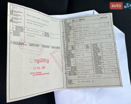 Сірий Рено Модус, об'ємом двигуна 1.6 л та пробігом 65 тис. км за 7400 $, фото 28 на Automoto.ua