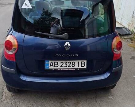 Синий Рено Модус, объемом двигателя 1.15 л и пробегом 142 тыс. км за 3500 $, фото 3 на Automoto.ua