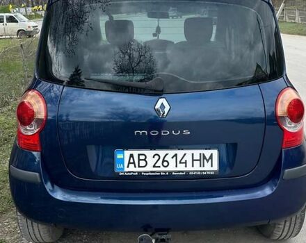 Синий Рено Модус, объемом двигателя 1.2 л и пробегом 150 тыс. км за 4500 $, фото 2 на Automoto.ua