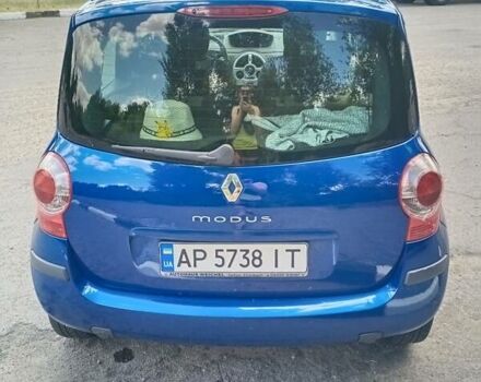 Синий Рено Модус, объемом двигателя 1.2 л и пробегом 176 тыс. км за 4300 $, фото 3 на Automoto.ua