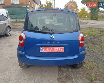 Синий Рено Модус, объемом двигателя 1.4 л и пробегом 178 тыс. км за 3200 $, фото 6 на Automoto.ua