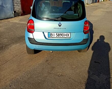 Синий Рено Модус, объемом двигателя 1.1 л и пробегом 262 тыс. км за 3100 $, фото 5 на Automoto.ua