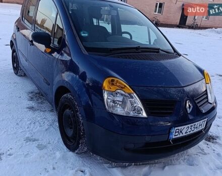 Синий Рено Модус, объемом двигателя 1.1 л и пробегом 196 тыс. км за 3900 $, фото 1 на Automoto.ua