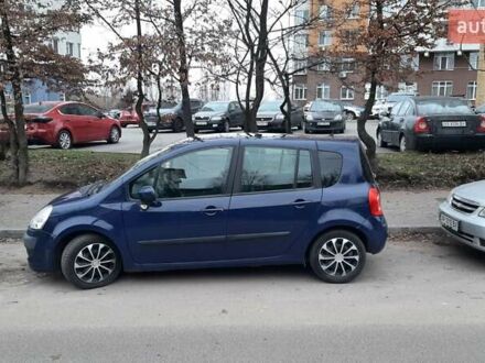 Синий Рено Модус, объемом двигателя 1.6 л и пробегом 105 тыс. км за 5400 $, фото 1 на Automoto.ua