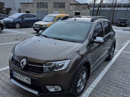 Коричневый Рено Сандеро СтэпВэй, объемом двигателя 1.46 л и пробегом 77 тыс. км за 11900 $, фото 1 на Automoto.ua