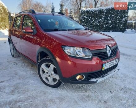 Красный Рено Сандеро СтэпВэй, объемом двигателя 1.5 л и пробегом 164 тыс. км за 8850 $, фото 1 на Automoto.ua