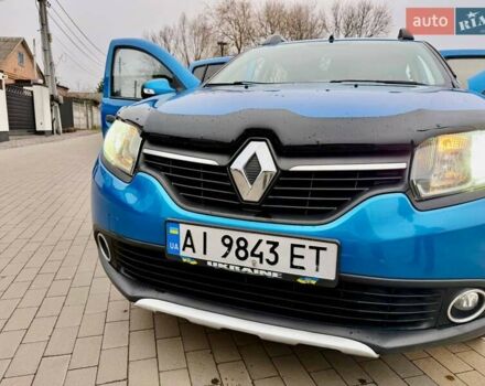 Синий Рено Сандеро СтэпВэй, объемом двигателя 1.46 л и пробегом 129 тыс. км за 8500 $, фото 18 на Automoto.ua
