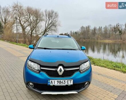 Синий Рено Сандеро СтэпВэй, объемом двигателя 1.46 л и пробегом 129 тыс. км за 8500 $, фото 1 на Automoto.ua