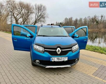 Синий Рено Сандеро СтэпВэй, объемом двигателя 1.46 л и пробегом 129 тыс. км за 8500 $, фото 17 на Automoto.ua
