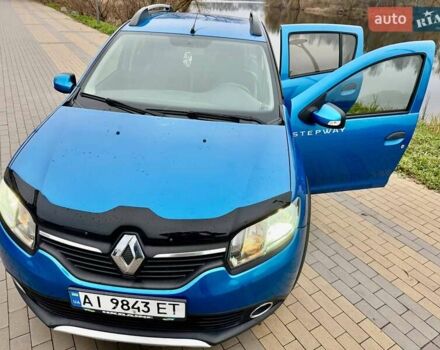 Синий Рено Сандеро СтэпВэй, объемом двигателя 1.46 л и пробегом 129 тыс. км за 8500 $, фото 19 на Automoto.ua