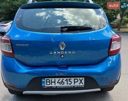 Синий Рено Сандеро СтэпВэй, объемом двигателя 1.5 л и пробегом 140 тыс. км за 5100 $, фото 12 на Automoto.ua