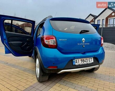 Синий Рено Сандеро СтэпВэй, объемом двигателя 1.46 л и пробегом 129 тыс. км за 8500 $, фото 26 на Automoto.ua