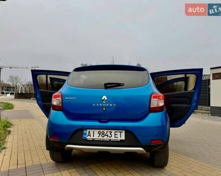 Синий Рено Сандеро СтэпВэй, объемом двигателя 1.46 л и пробегом 129 тыс. км за 8500 $, фото 24 на Automoto.ua