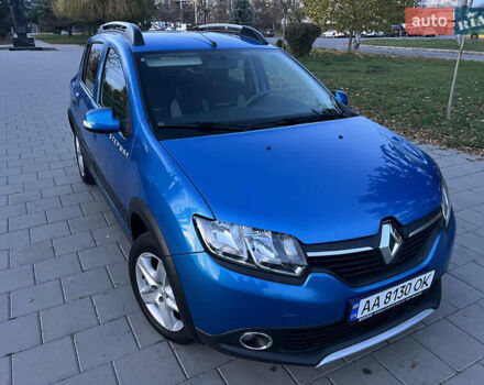 Синий Рено Сандеро СтэпВэй, объемом двигателя 1.46 л и пробегом 87 тыс. км за 8600 $, фото 5 на Automoto.ua
