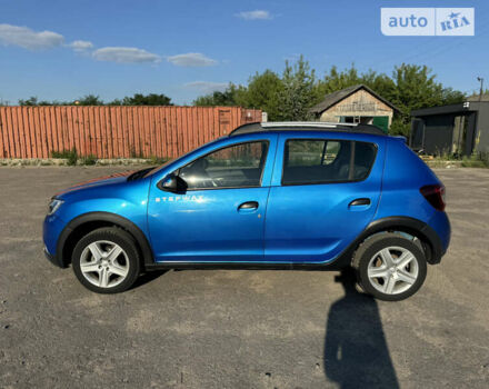 Синий Рено Сандеро СтэпВэй, объемом двигателя 1.5 л и пробегом 196 тыс. км за 7900 $, фото 8 на Automoto.ua