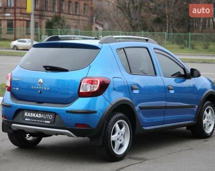 Синий Рено Сандеро СтэпВэй, объемом двигателя 1.46 л и пробегом 92 тыс. км за 9800 $, фото 3 на Automoto.ua