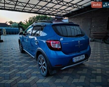 Синий Рено Сандеро СтэпВэй, объемом двигателя 1.46 л и пробегом 110 тыс. км за 9700 $, фото 1 на Automoto.ua