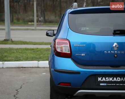 Синий Рено Сандеро СтэпВэй, объемом двигателя 1.46 л и пробегом 92 тыс. км за 9800 $, фото 25 на Automoto.ua