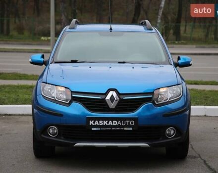 Синий Рено Сандеро СтэпВэй, объемом двигателя 1.46 л и пробегом 92 тыс. км за 9800 $, фото 1 на Automoto.ua