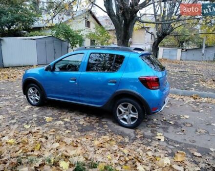 Синий Рено Сандеро СтэпВэй, объемом двигателя 0.9 л и пробегом 100 тыс. км за 9200 $, фото 9 на Automoto.ua