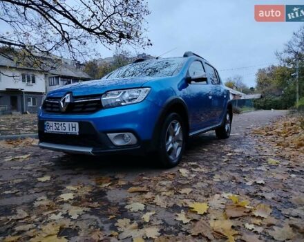 Синий Рено Сандеро СтэпВэй, объемом двигателя 0.9 л и пробегом 100 тыс. км за 9200 $, фото 22 на Automoto.ua