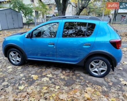 Синий Рено Сандеро СтэпВэй, объемом двигателя 0.9 л и пробегом 100 тыс. км за 9200 $, фото 3 на Automoto.ua