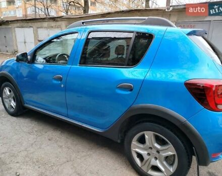 Синий Рено Сандеро СтэпВэй, объемом двигателя 0.9 л и пробегом 100 тыс. км за 7800 $, фото 14 на Automoto.ua
