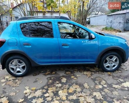 Синий Рено Сандеро СтэпВэй, объемом двигателя 0.9 л и пробегом 100 тыс. км за 9200 $, фото 7 на Automoto.ua