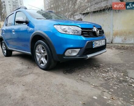 Синий Рено Сандеро СтэпВэй, объемом двигателя 0.9 л и пробегом 100 тыс. км за 7800 $, фото 13 на Automoto.ua