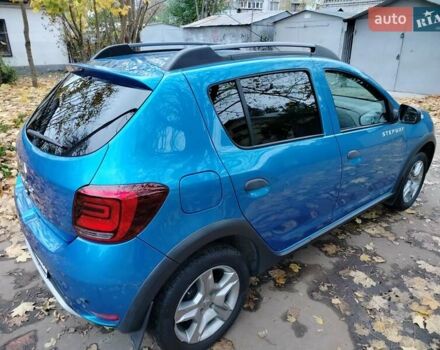 Синий Рено Сандеро СтэпВэй, объемом двигателя 0.9 л и пробегом 100 тыс. км за 9200 $, фото 10 на Automoto.ua