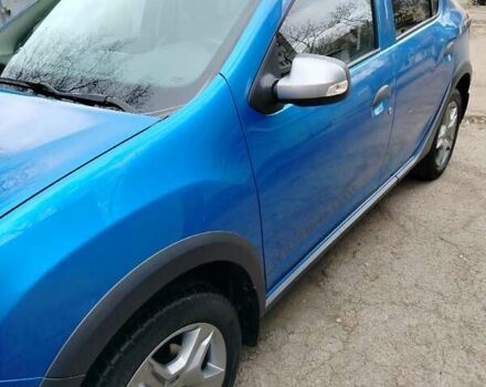 Синий Рено Сандеро СтэпВэй, объемом двигателя 0.9 л и пробегом 100 тыс. км за 7800 $, фото 20 на Automoto.ua