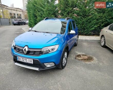 Синий Рено Сандеро СтэпВэй, объемом двигателя 0.9 л и пробегом 100 тыс. км за 8300 $, фото 10 на Automoto.ua