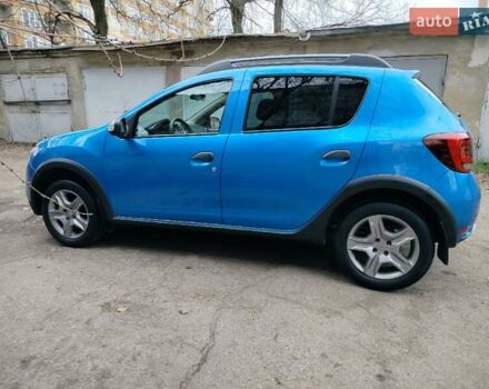 Синий Рено Сандеро СтэпВэй, объемом двигателя 0.9 л и пробегом 100 тыс. км за 7800 $, фото 18 на Automoto.ua