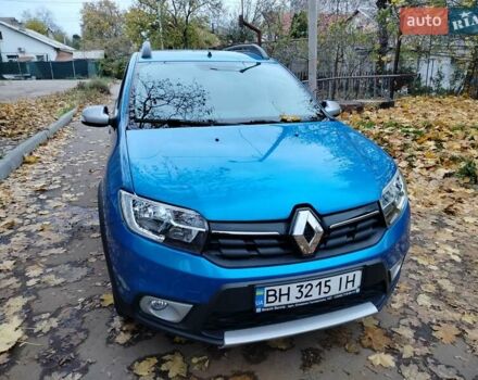 Синий Рено Сандеро СтэпВэй, объемом двигателя 0.9 л и пробегом 100 тыс. км за 9200 $, фото 8 на Automoto.ua