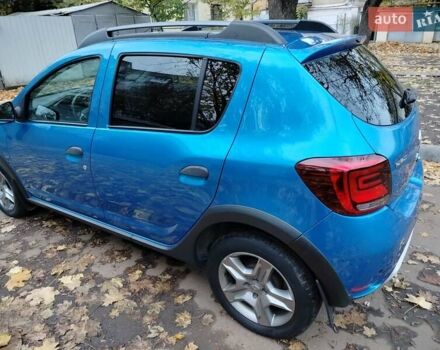 Синий Рено Сандеро СтэпВэй, объемом двигателя 0.9 л и пробегом 100 тыс. км за 9200 $, фото 16 на Automoto.ua