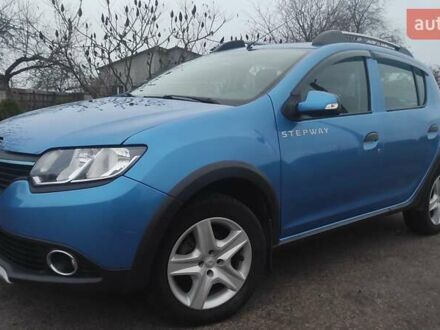 Синий Рено Сандеро СтэпВэй, объемом двигателя 1.6 л и пробегом 115 тыс. км за 8300 $, фото 1 на Automoto.ua