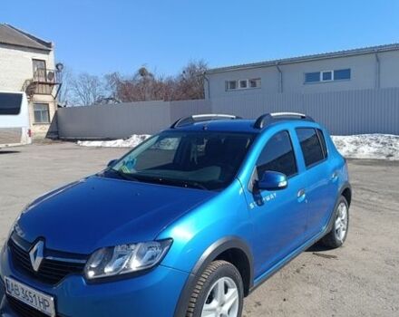 Синий Рено Сандеро СтэпВэй, объемом двигателя 1.5 л и пробегом 178 тыс. км за 8900 $, фото 1 на Automoto.ua
