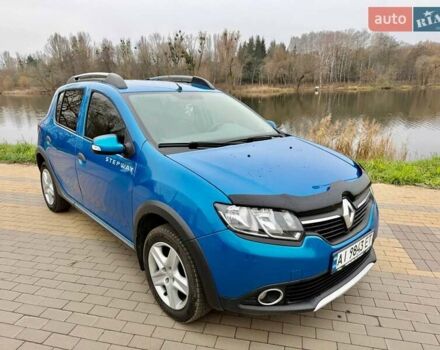 Синий Рено Сандеро СтэпВэй, объемом двигателя 1.46 л и пробегом 129 тыс. км за 8500 $, фото 1 на Automoto.ua