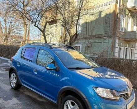 Синий Рено Сандеро СтэпВэй, объемом двигателя 1.6 л и пробегом 99 тыс. км за 9900 $, фото 1 на Automoto.ua