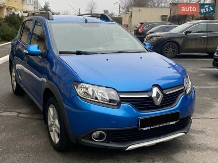 Синий Рено Сандеро СтэпВэй, объемом двигателя 1.6 л и пробегом 165 тыс. км за 8500 $, фото 1 на Automoto.ua