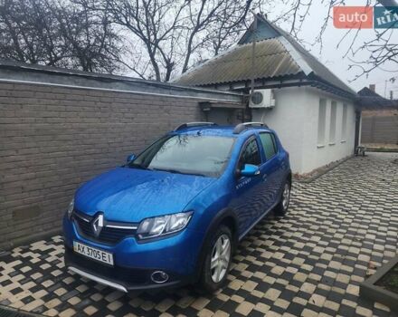 Синий Рено Сандеро СтэпВэй, объемом двигателя 1.46 л и пробегом 110 тыс. км за 7000 $, фото 1 на Automoto.ua