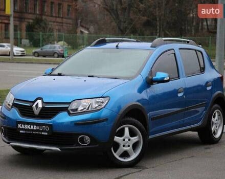 Синий Рено Сандеро СтэпВэй, объемом двигателя 1.46 л и пробегом 92 тыс. км за 9800 $, фото 1 на Automoto.ua
