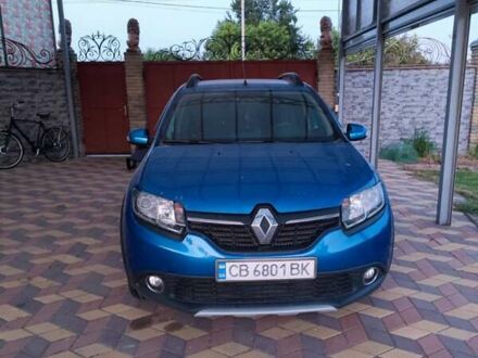 Синий Рено Сандеро СтэпВэй, объемом двигателя 1.46 л и пробегом 110 тыс. км за 9700 $, фото 1 на Automoto.ua