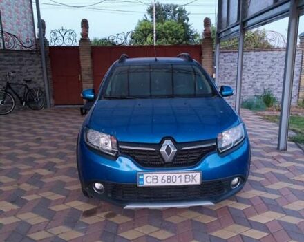 Синий Рено Сандеро СтэпВэй, объемом двигателя 1.46 л и пробегом 110 тыс. км за 9700 $, фото 1 на Automoto.ua