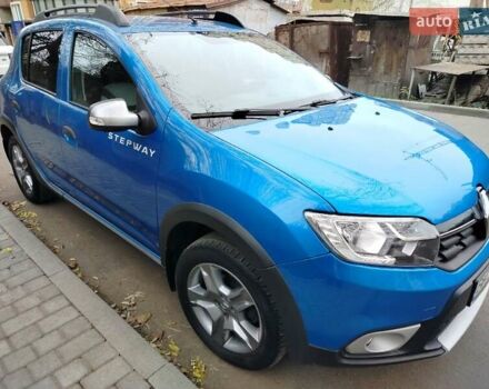 Синий Рено Сандеро СтэпВэй, объемом двигателя 0.9 л и пробегом 100 тыс. км за 8300 $, фото 1 на Automoto.ua