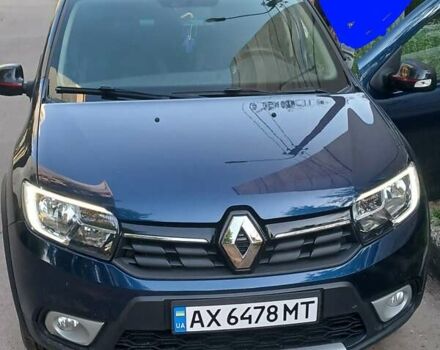 Синій Рено Сандеро СтепВей, об'ємом двигуна 0.9 л та пробігом 80 тис. км за 10500 $, фото 1 на Automoto.ua