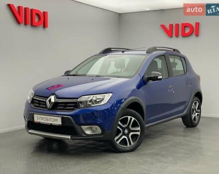 Синій Рено Сандеро СтепВей, об'ємом двигуна 0.9 л та пробігом 58 тис. км за 11255 $, фото 1 на Automoto.ua