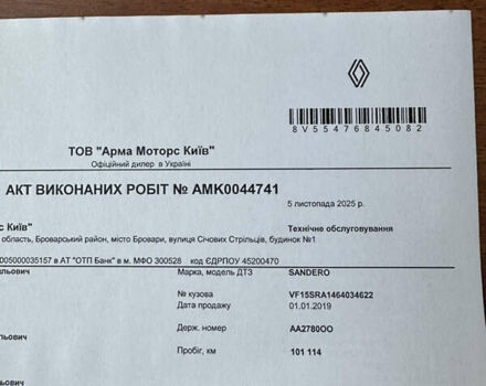 Белый Рено Сандеро, объемом двигателя 0.9 л и пробегом 102 тыс. км за 8800 $, фото 45 на Automoto.ua