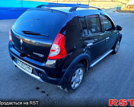 Черный Рено Сандеро, объемом двигателя 1.6 л и пробегом 100 тыс. км за 6400 $, фото 4 на Automoto.ua